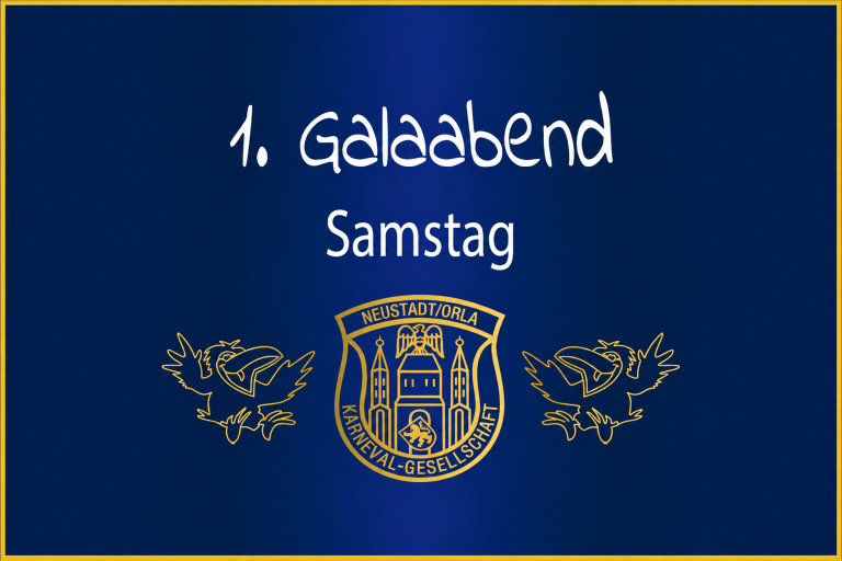 Eintrittskarte für den 1. Galaabend