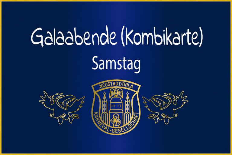 Kombikarte für die Galaabende